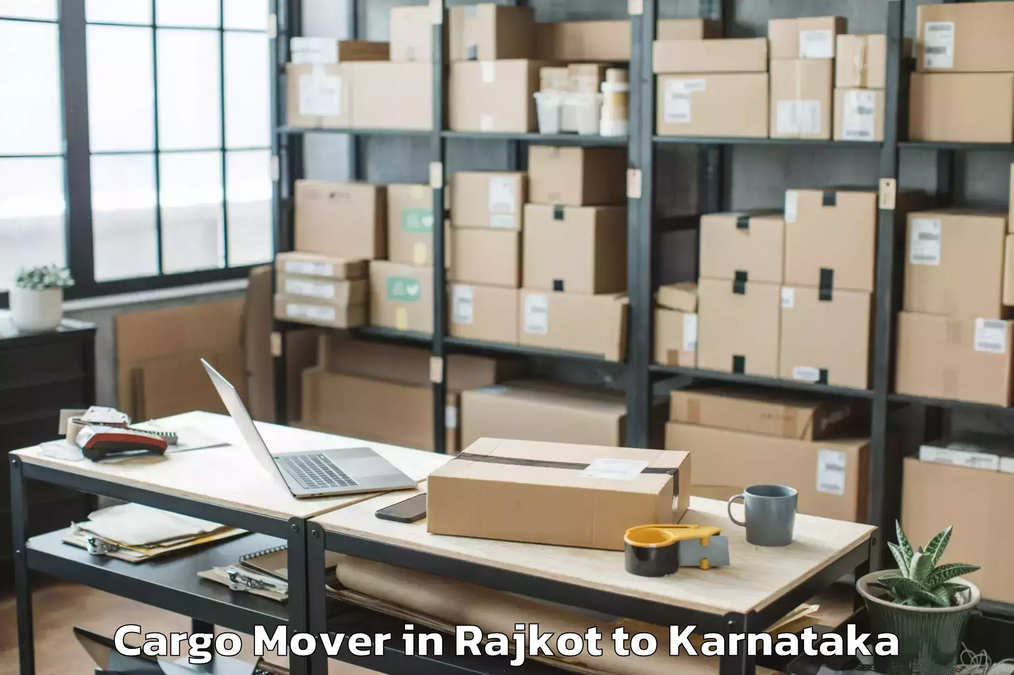 Get Rajkot to Hagaribommanahalli Cargo Mover